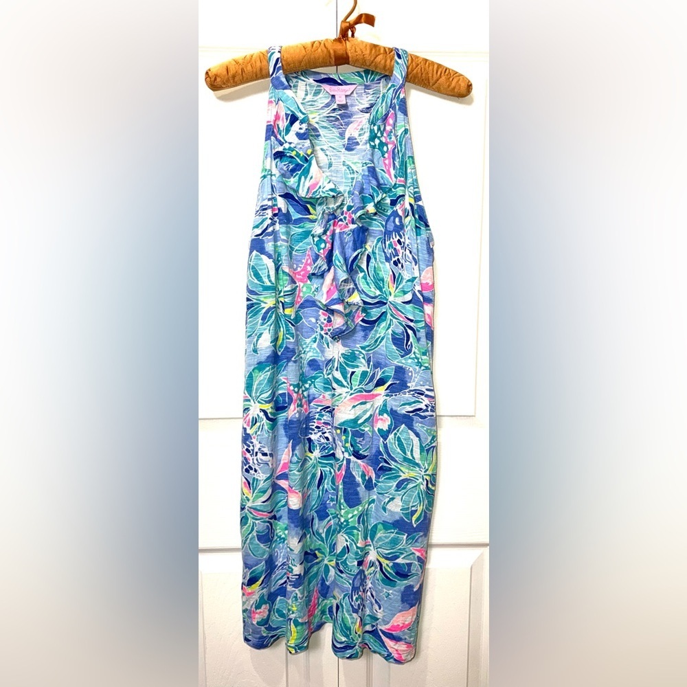 Lilly Pulitzer Shay Dress Bennet Blue Celestial Seas Size Medium